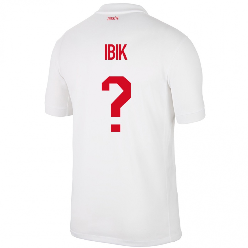 Kids Football Turkey Ada İbik #0 White Home Jersey 24-26 T-Shirt