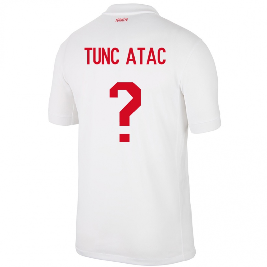 Kids Football Turkey Arin Tunç Ataç #0 White Home Jersey 24-26 T-Shirt