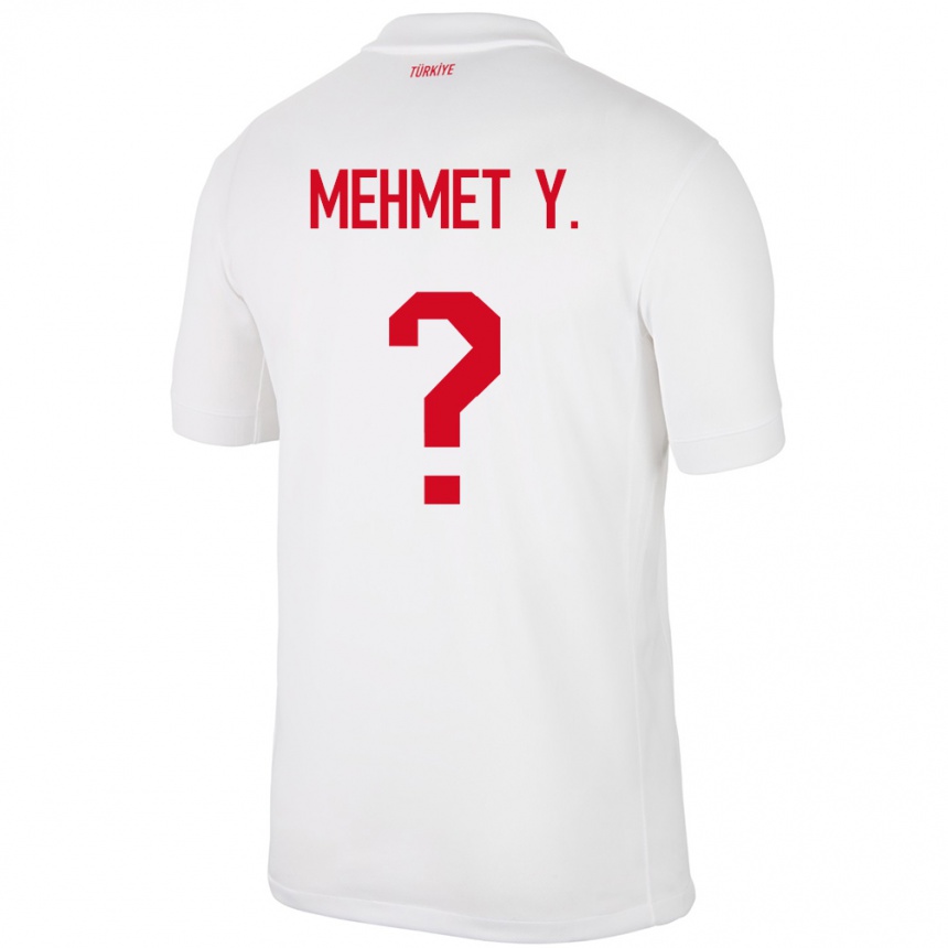 Kids Football Turkey Mehmet Yildirim #0 White Home Jersey 24-26 T-Shirt