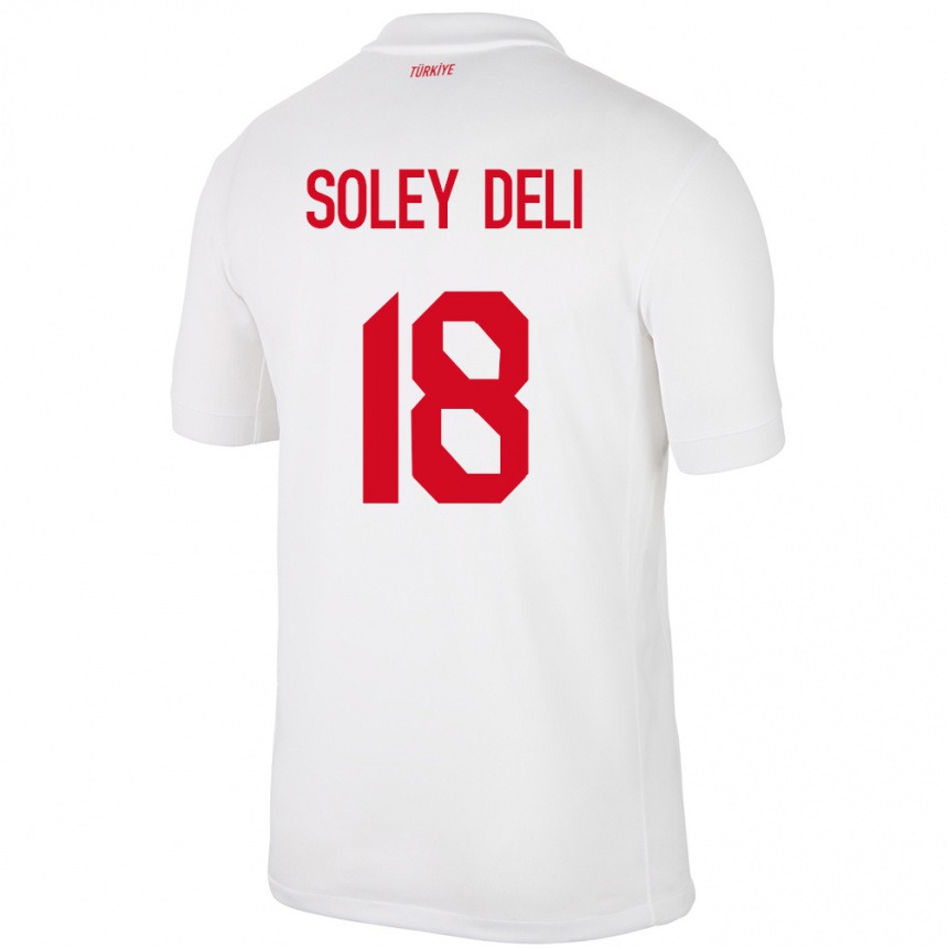 Kids Football Turkey Dilara Soley Deli #18 White Home Jersey 24-26 T-Shirt