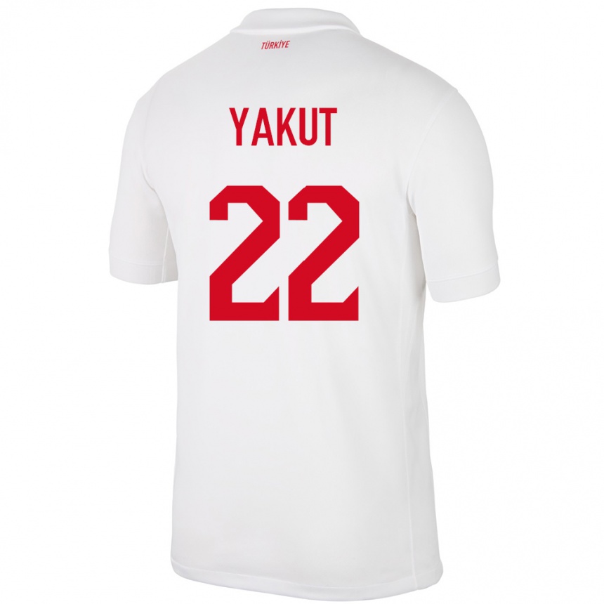 Kids Football Turkey Narin Yakut #22 White Home Jersey 24-26 T-Shirt