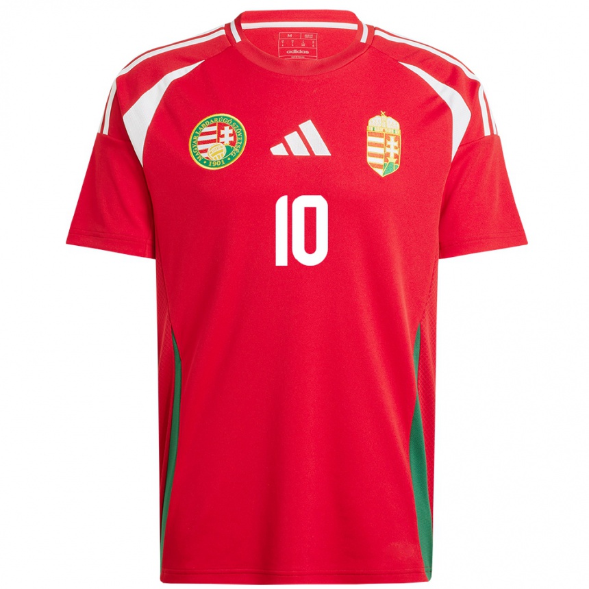 Kids Football Hungary Anna Csiki #10 Red Home Jersey 24-26 T-Shirt