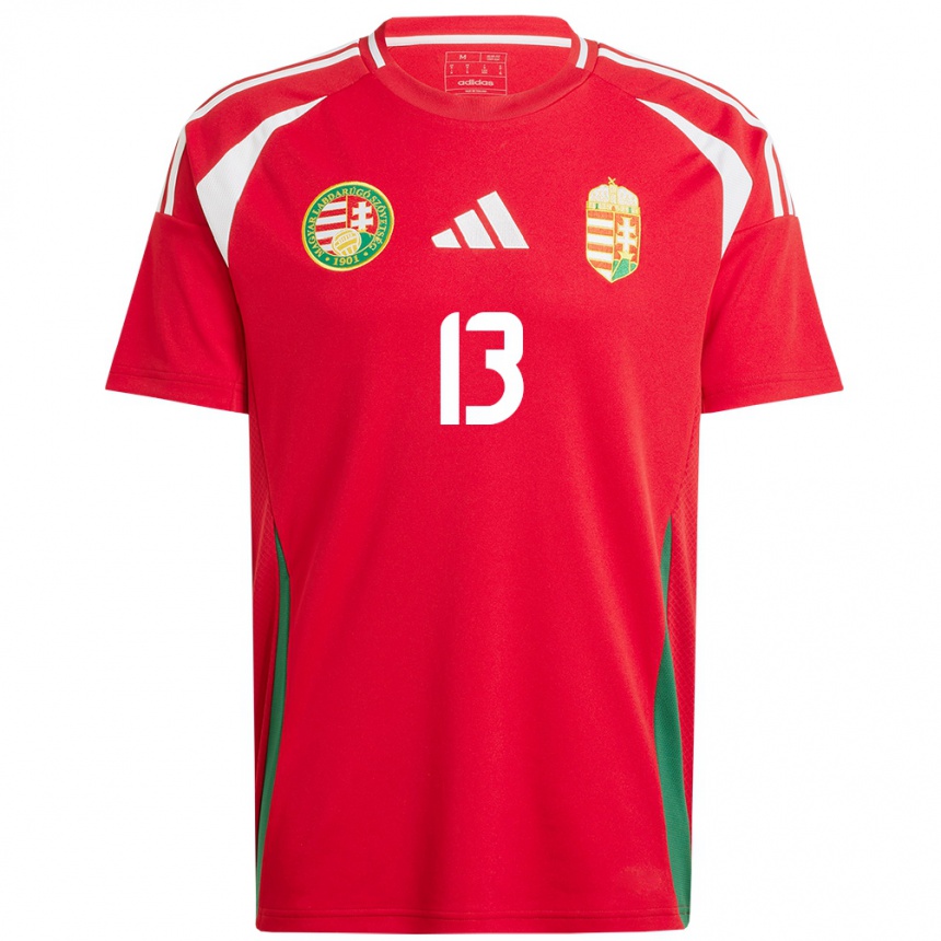 Kids Football Hungary András Schäfer #13 Red Home Jersey 24-26 T-Shirt