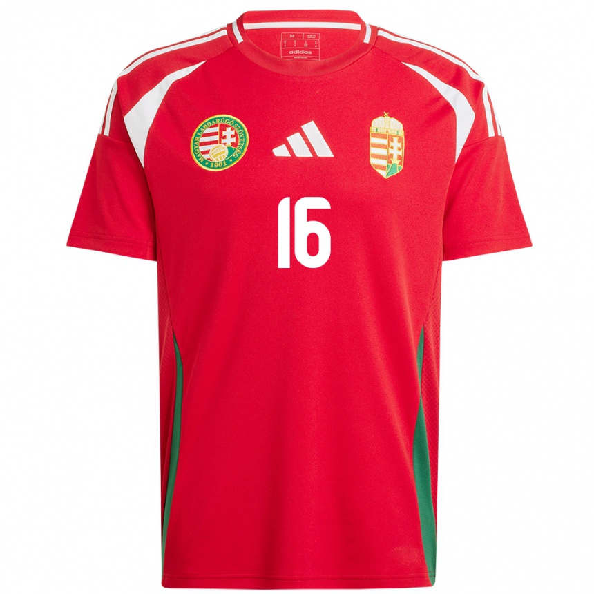 Kids Football Hungary Diána Csányi #16 Red Home Jersey 24-26 T-Shirt