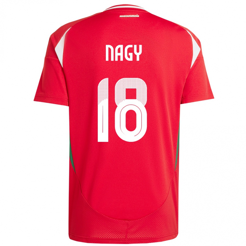 Kids Football Hungary Zsolt Nagy #18 Red Home Jersey 24-26 T-Shirt