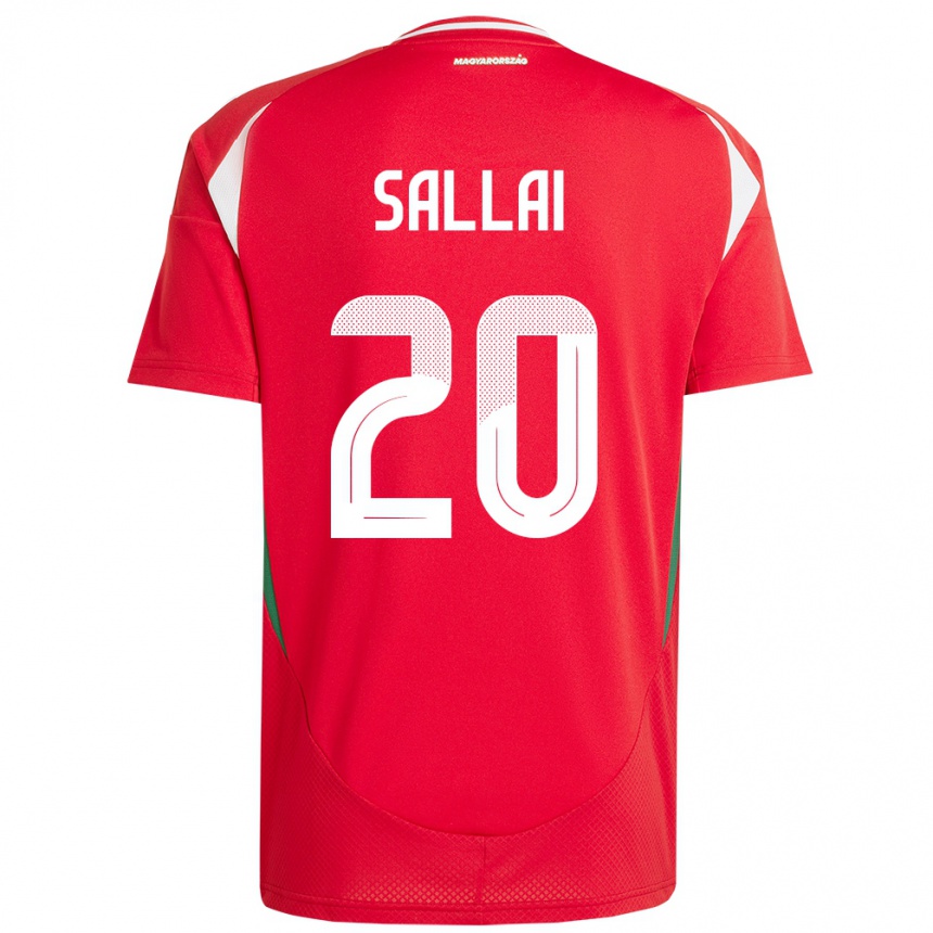 Kids Football Hungary Roland Sallai #20 Red Home Jersey 24-26 T-Shirt