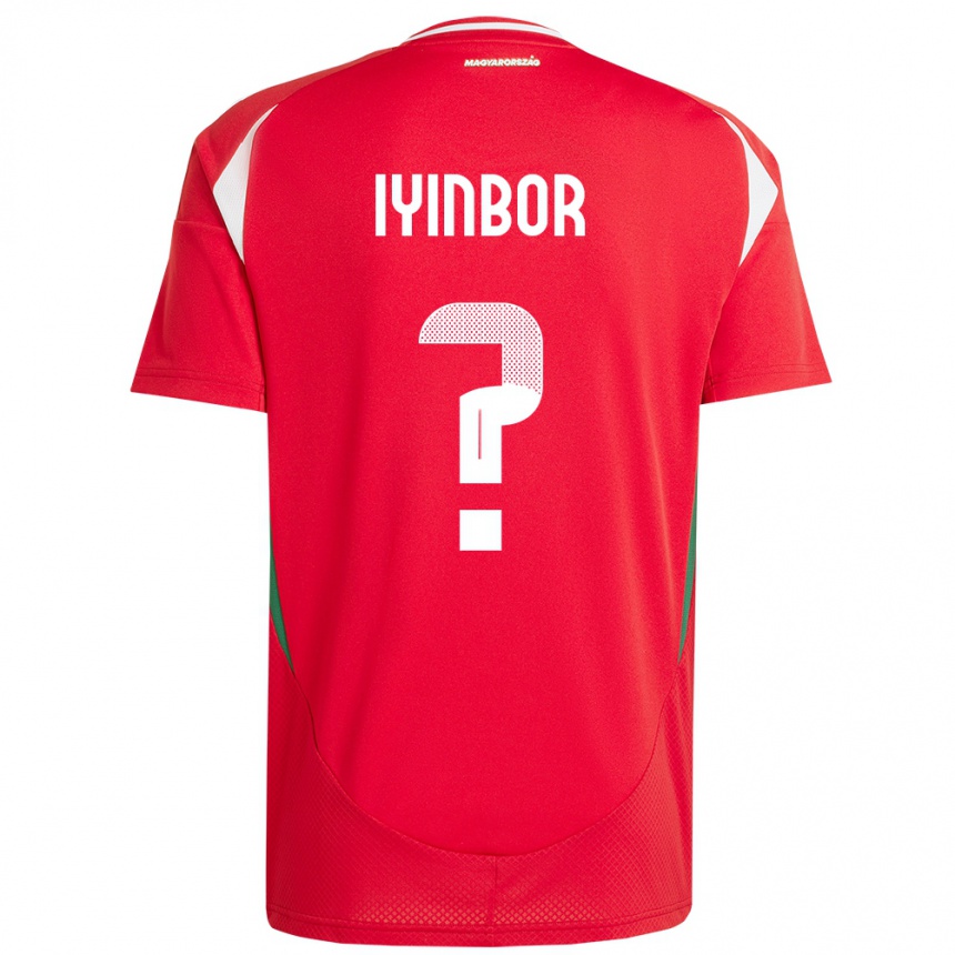 Kids Football Hungary Patrick Iyinbor #0 Red Home Jersey 24-26 T-Shirt