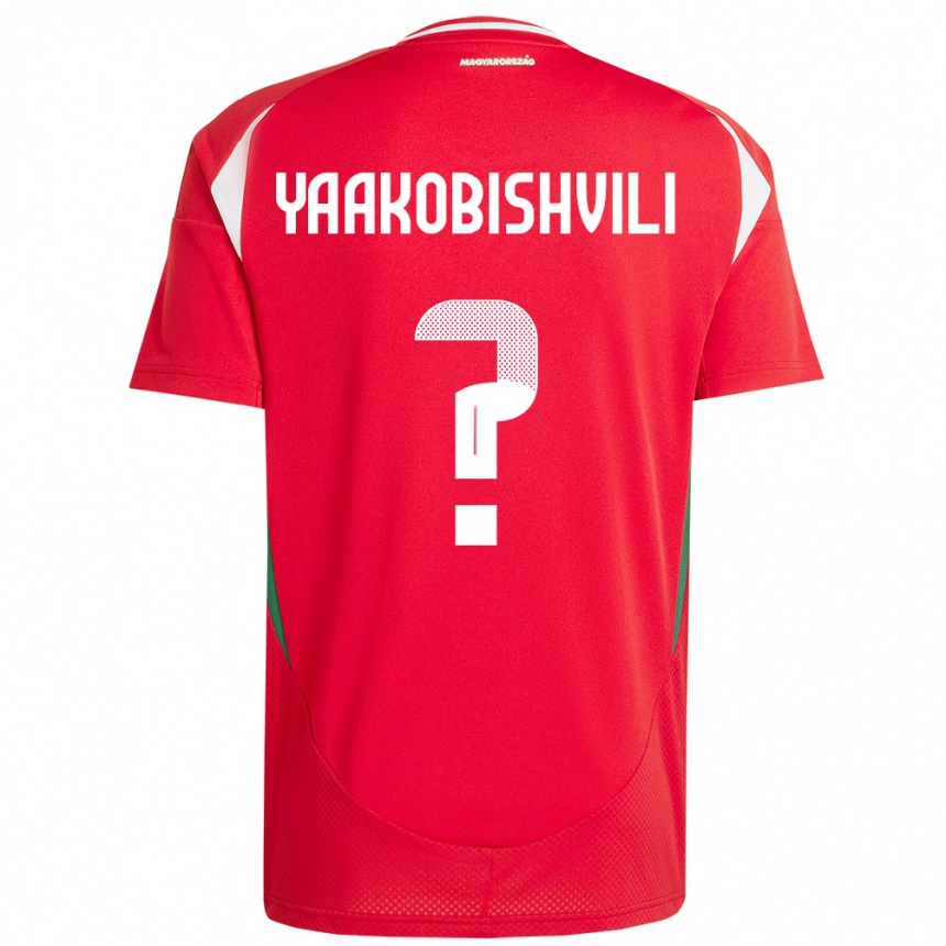 Kids Football Hungary Antal Yaakobishvili #0 Red Home Jersey 24-26 T-Shirt