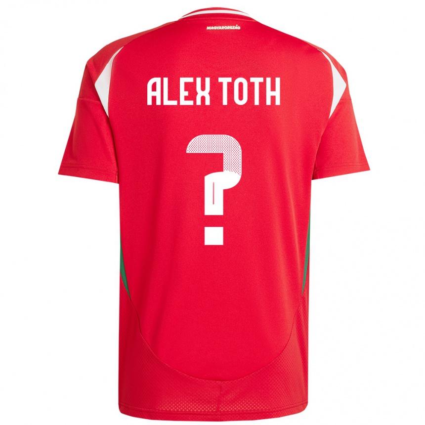 Kids Football Hungary Alex Tóth #0 Red Home Jersey 24-26 T-Shirt