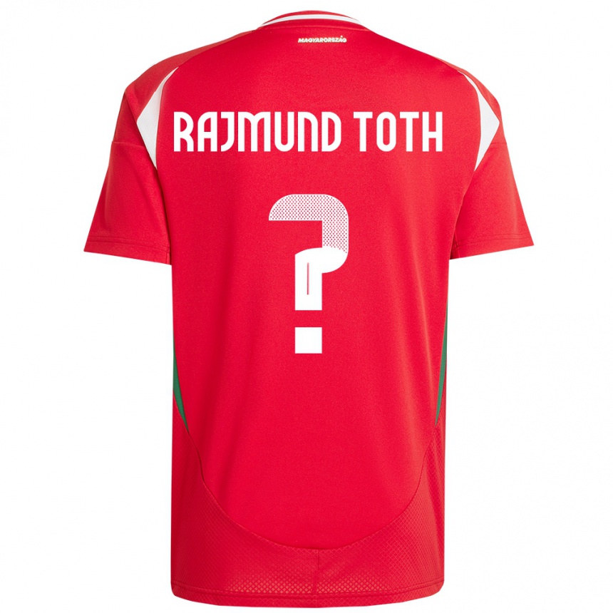 Kids Football Hungary Rajmund Tóth #0 Red Home Jersey 24-26 T-Shirt