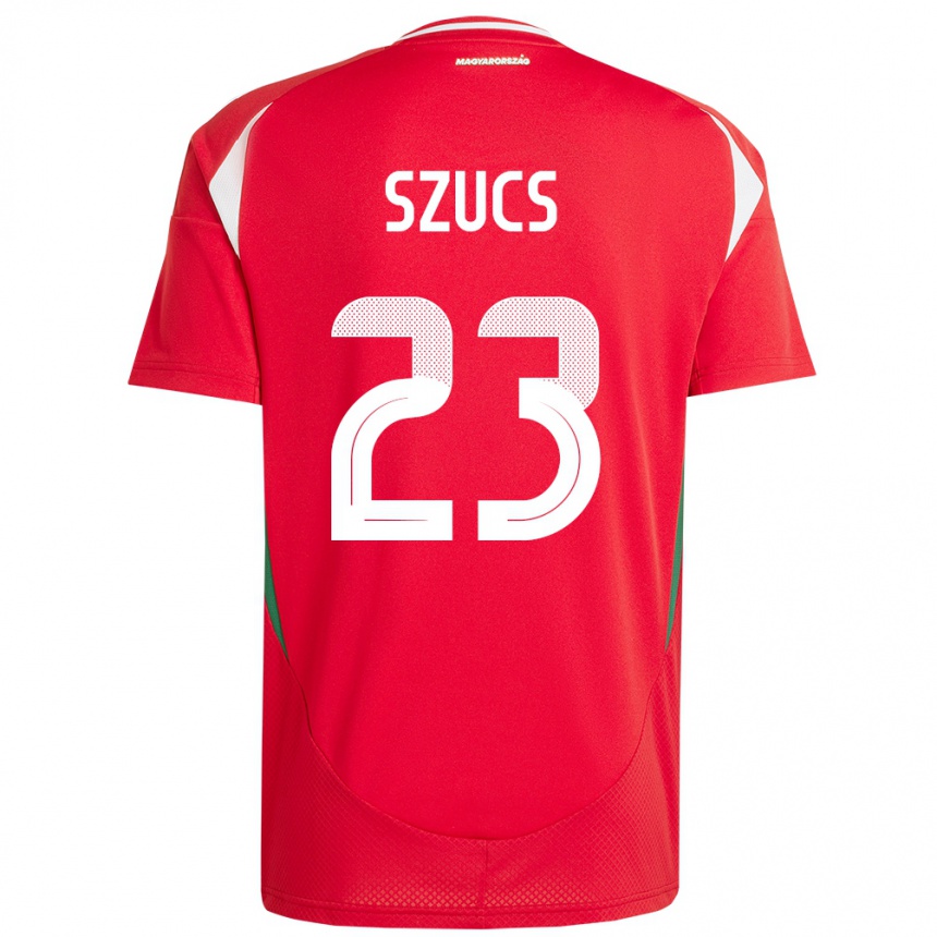 Kids Football Hungary Tamás Szűcs #23 Red Home Jersey 24-26 T-Shirt