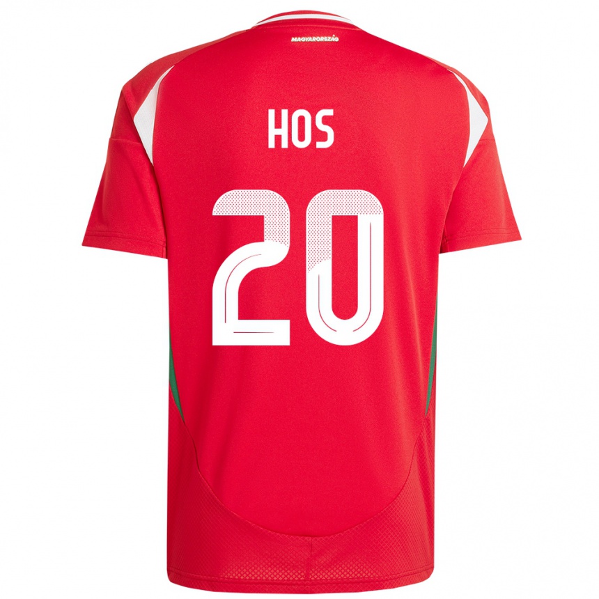 Kids Football Hungary Zsombor Hős #20 Red Home Jersey 24-26 T-Shirt