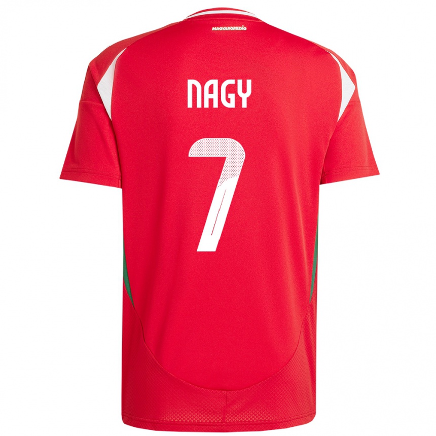 Kids Football Hungary Fanni Nagy #7 Red Home Jersey 24-26 T-Shirt