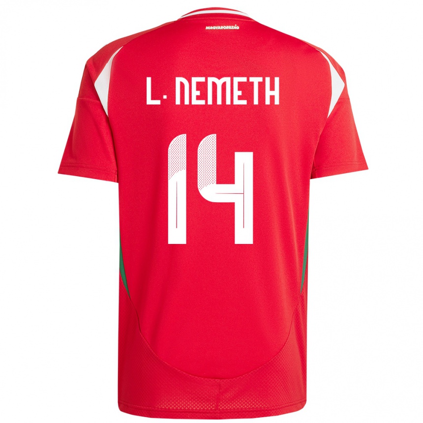 Kids Football Hungary Loretta Németh #14 Red Home Jersey 24-26 T-Shirt