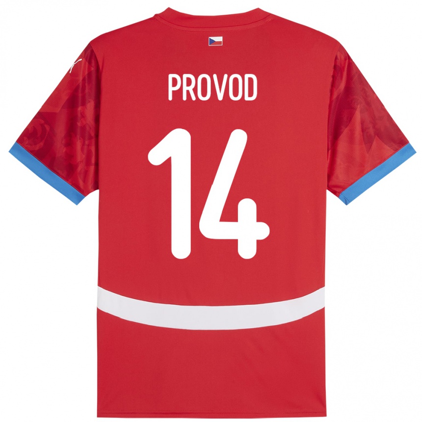 Kids Football Czech Republic Lukas Provod #14 Red Home Jersey 24-26 T-Shirt