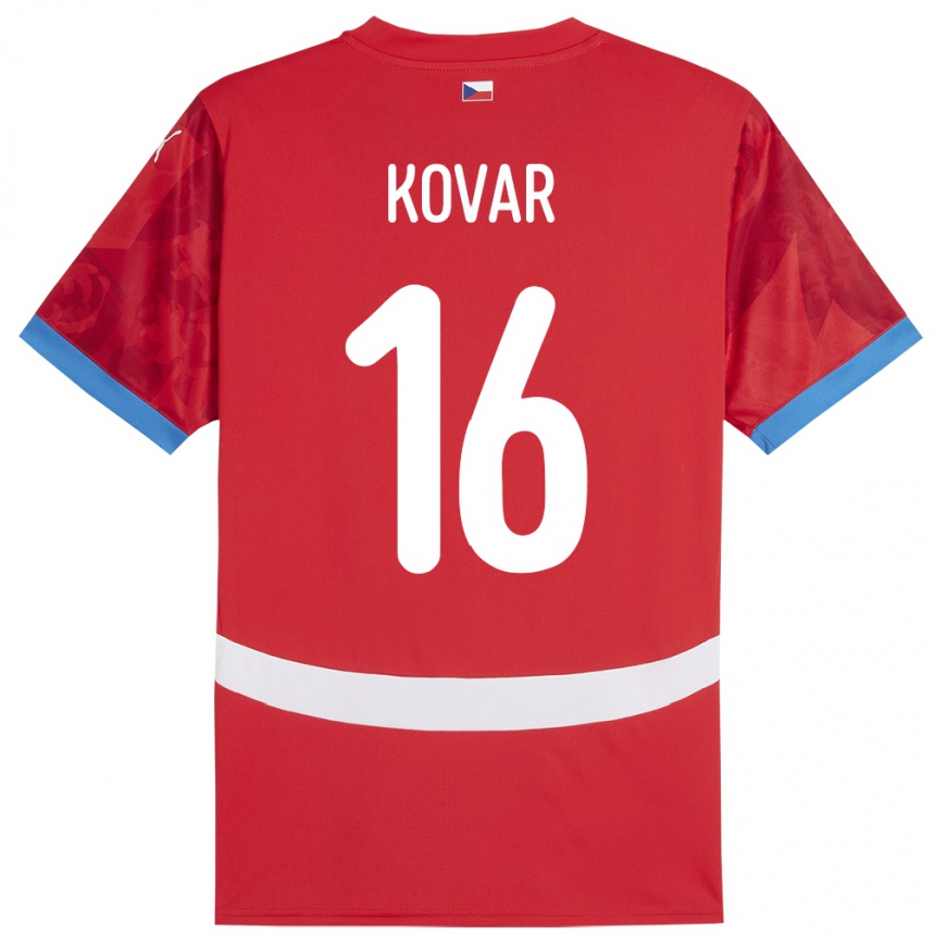 Kids Football Czech Republic Matej Kovar #16 Red Home Jersey 24-26 T-Shirt