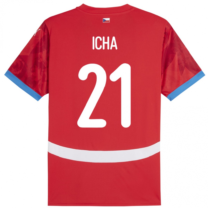 Kids Football Czech Republic Marek Icha #21 Red Home Jersey 24-26 T-Shirt