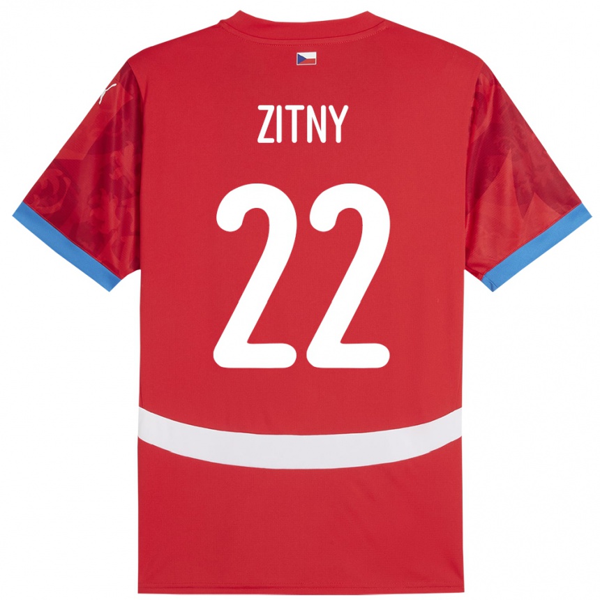 Kids Football Czech Republic Matej Zitny #22 Red Home Jersey 24-26 T-Shirt