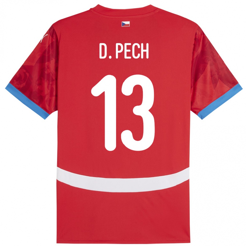 Kids Football Czech Republic Dominik Pech #13 Red Home Jersey 24-26 T-Shirt