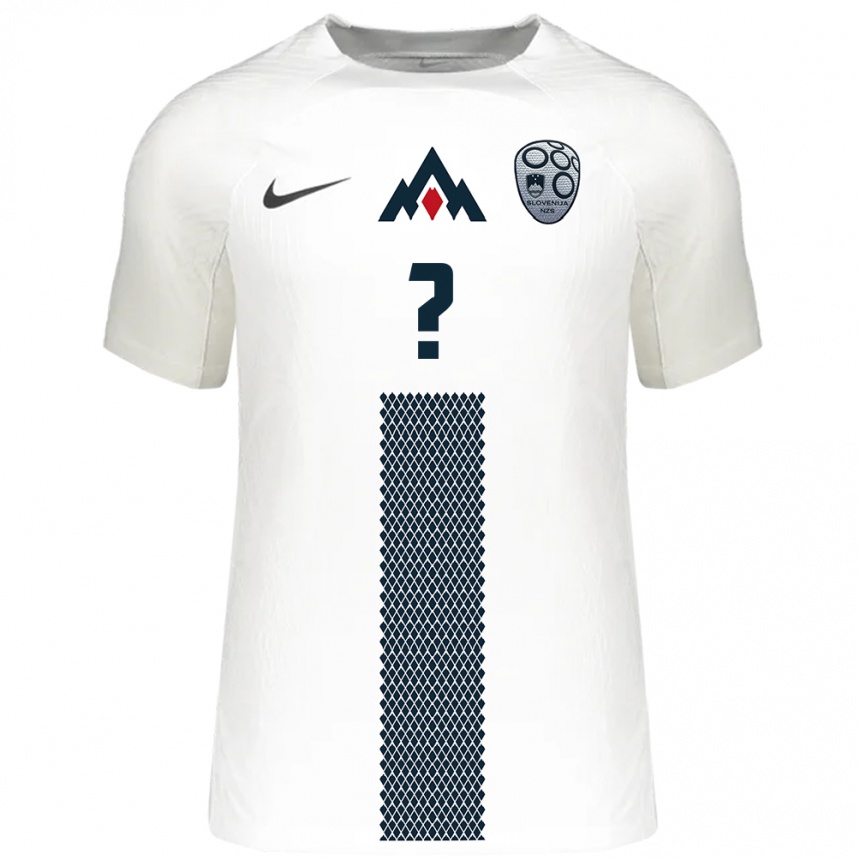 Kids Football Slovenia Your Name #0 White Home Jersey 24-26 T-Shirt