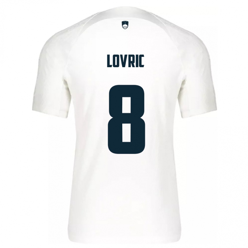 Kids Football Slovenia Sandi Lovric #8 White Home Jersey 24-26 T-Shirt