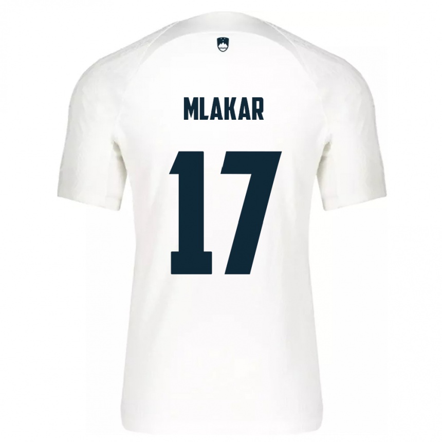 Kids Football Slovenia Jan Mlakar #17 White Home Jersey 24-26 T-Shirt