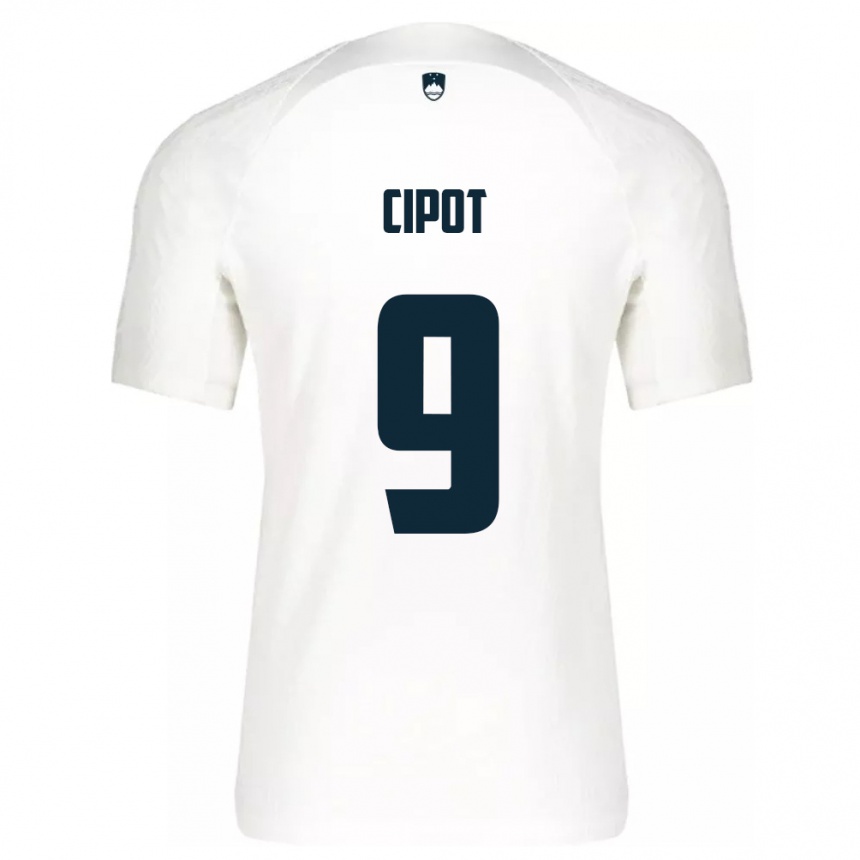 Kids Football Slovenia Tio Cipot #9 White Home Jersey 24-26 T-Shirt