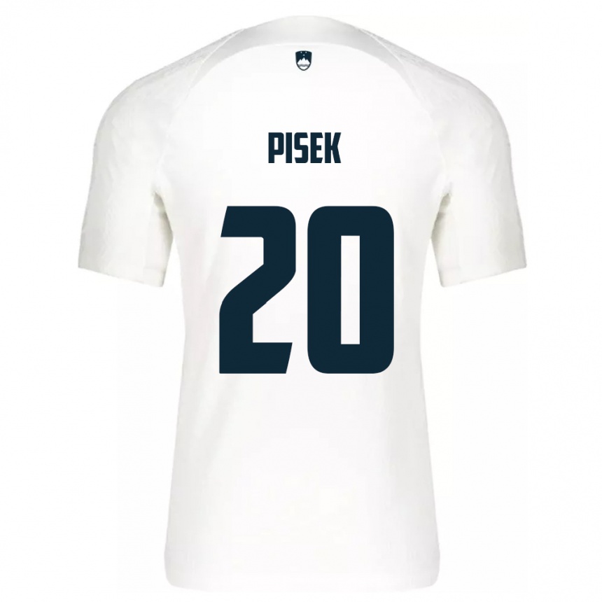 Kids Football Slovenia Jost Pisek #20 White Home Jersey 24-26 T-Shirt