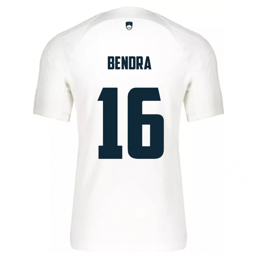 Kids Football Slovenia Kristjan Bendra #16 White Home Jersey 24-26 T-Shirt