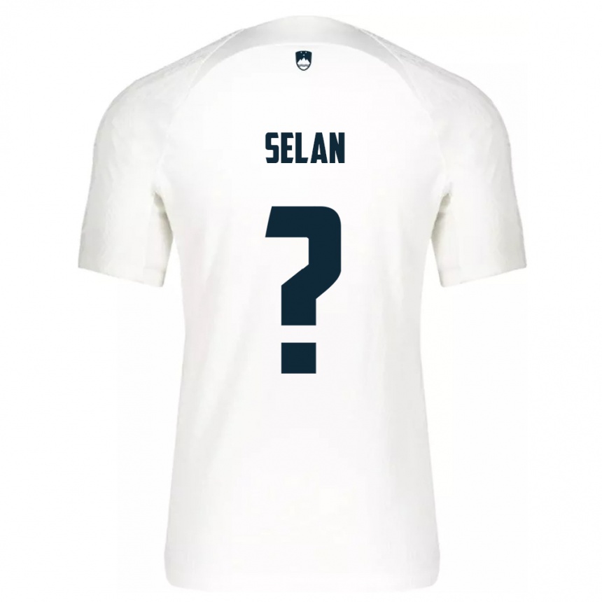 Kids Football Slovenia Beno Selan #0 White Home Jersey 24-26 T-Shirt