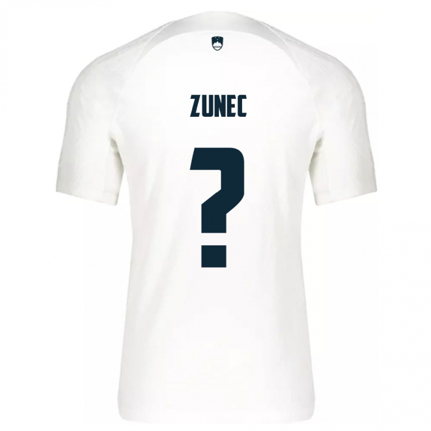 Kids Football Slovenia Bor Zunec #0 White Home Jersey 24-26 T-Shirt