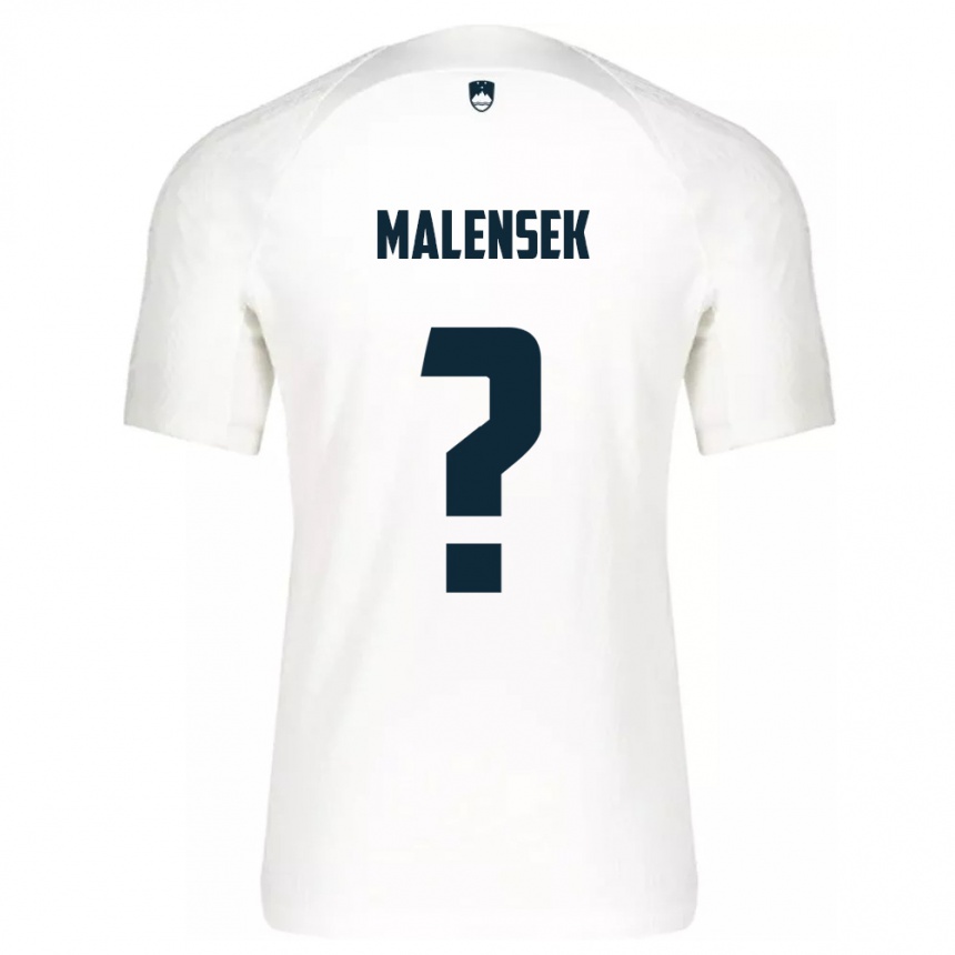 Kids Football Slovenia Matej Malensek #0 White Home Jersey 24-26 T-Shirt