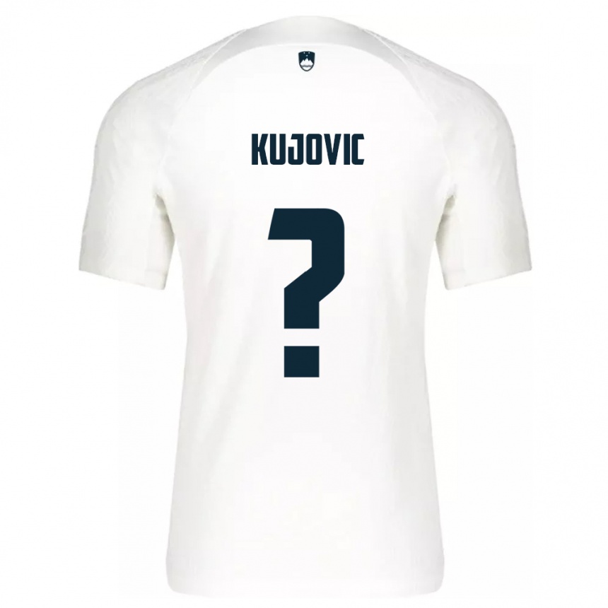 Kids Football Slovenia Tian Kujovic #0 White Home Jersey 24-26 T-Shirt