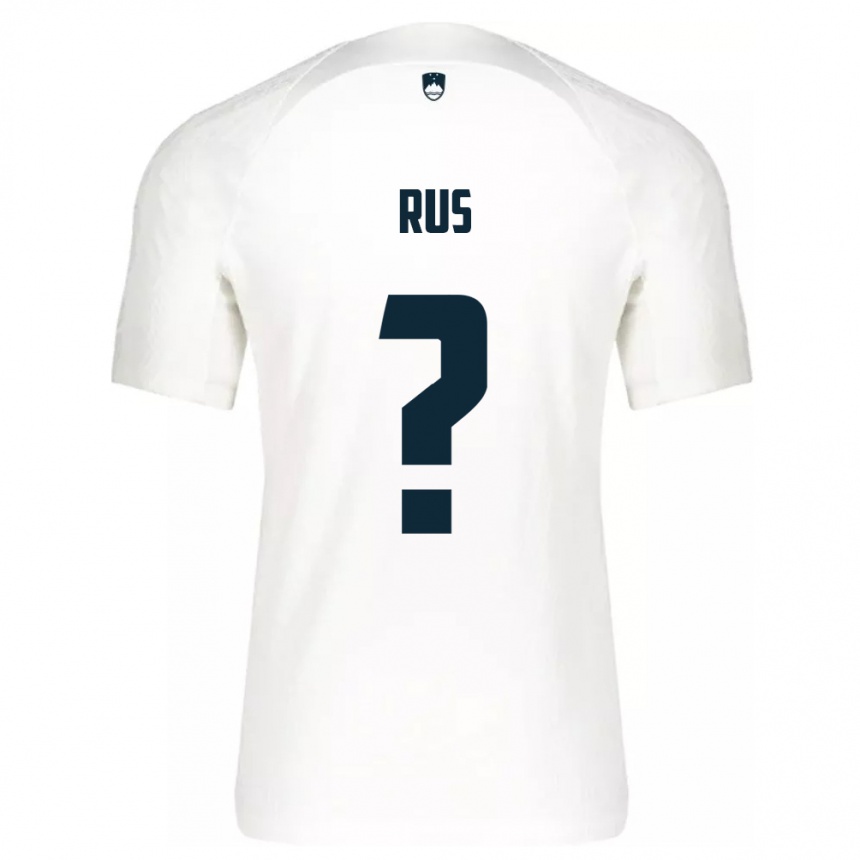 Kids Football Slovenia Luka Rus #0 White Home Jersey 24-26 T-Shirt