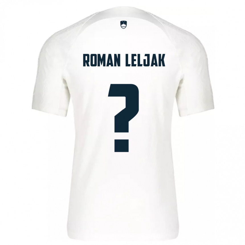 Kids Football Slovenia Nejc Roman Leljak #0 White Home Jersey 24-26 T-Shirt