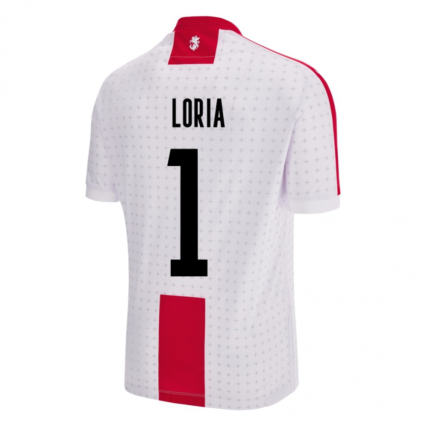 Kids Football Georgia Giorgi Loria #1 White Home Jersey 24-26 T-Shirt