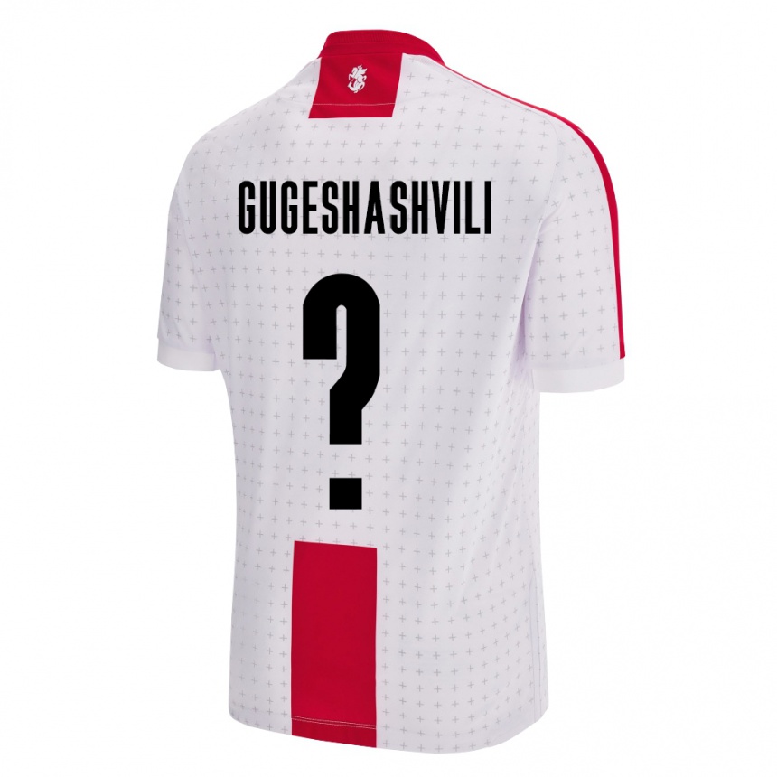 Kids Football Georgia Zaza Gugeshashvili #0 White Home Jersey 24-26 T-Shirt