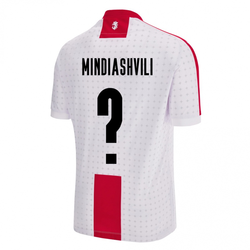 Kids Football Georgia Tornike Mindiashvili #0 White Home Jersey 24-26 T-Shirt