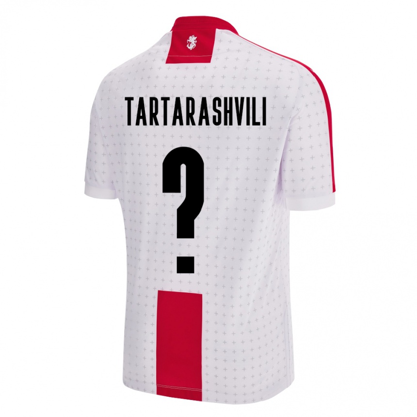 Kids Football Georgia Saba Tartarashvili #0 White Home Jersey 24-26 T-Shirt