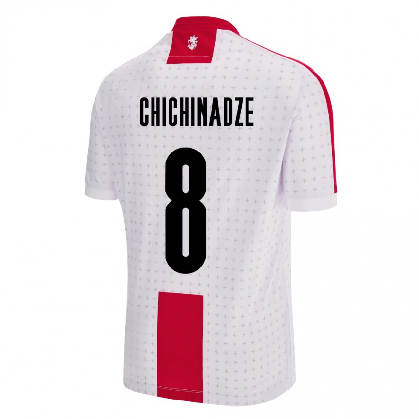 Kids Football Georgia Lela Chichinadze #8 White Home Jersey 24-26 T-Shirt