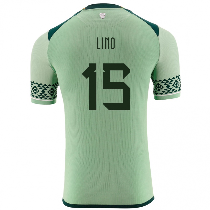 Kids Football Bolivia Daniel Lino #15 Light Green Home Jersey 24-26 T-Shirt