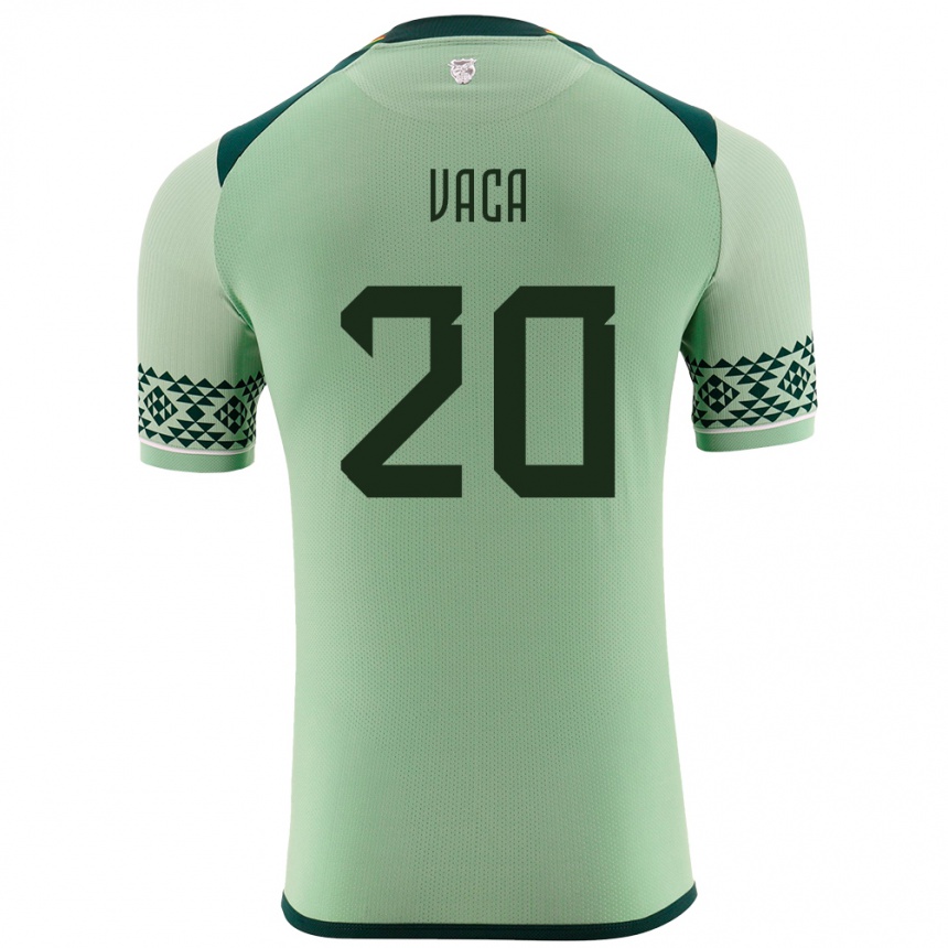 Kids Football Bolivia Pablo Vaca #20 Light Green Home Jersey 24-26 T-Shirt