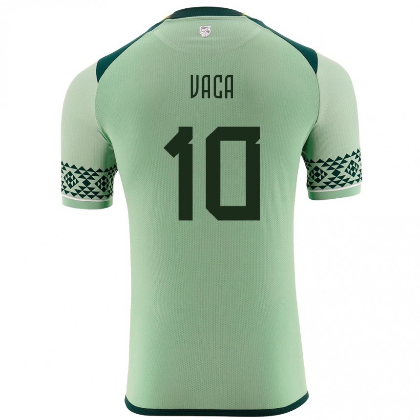 Kids Football Bolivia Ramiro Vaca #10 Light Green Home Jersey 24-26 T-Shirt