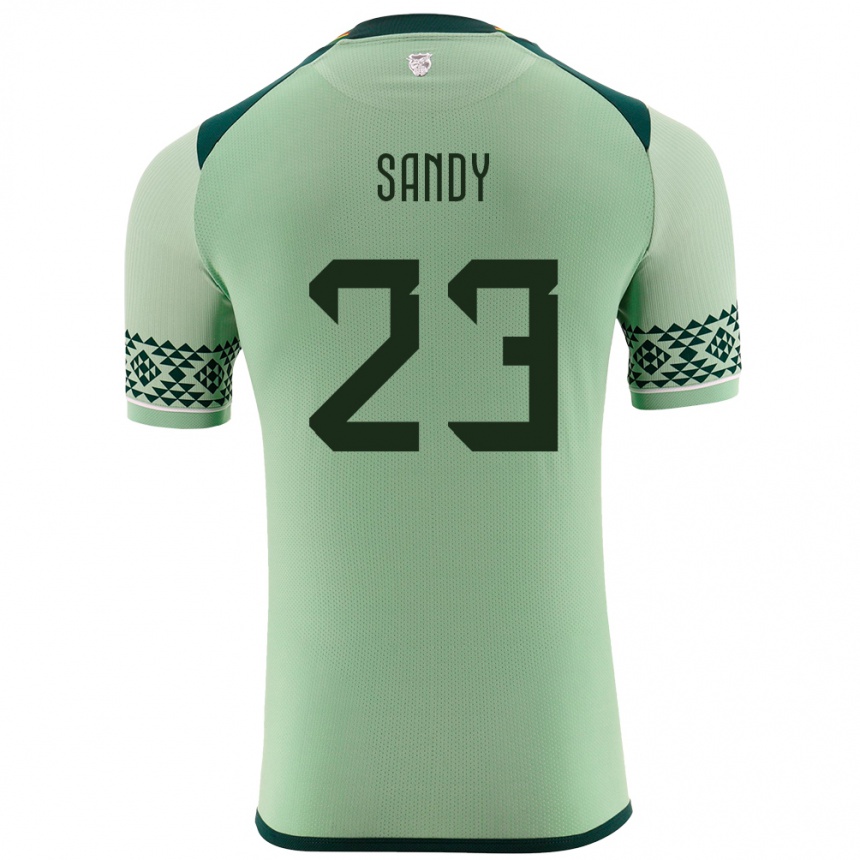 Kids Football Bolivia Daniel Sandy #23 Light Green Home Jersey 24-26 T-Shirt