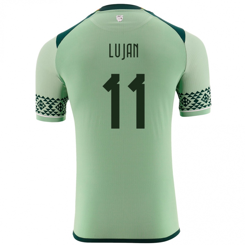 Kids Football Bolivia Pablo Luján #11 Light Green Home Jersey 24-26 T-Shirt