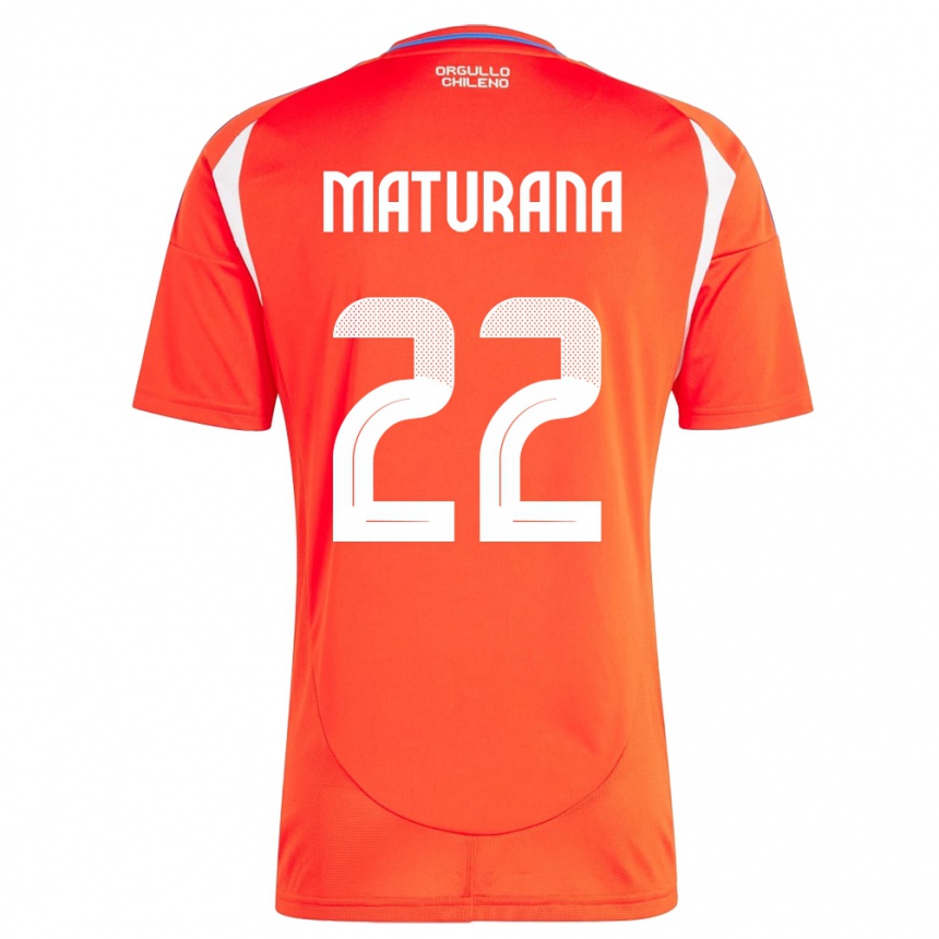 Kids Football Chile Martín Maturana #22 Red Home Jersey 24-26 T-Shirt