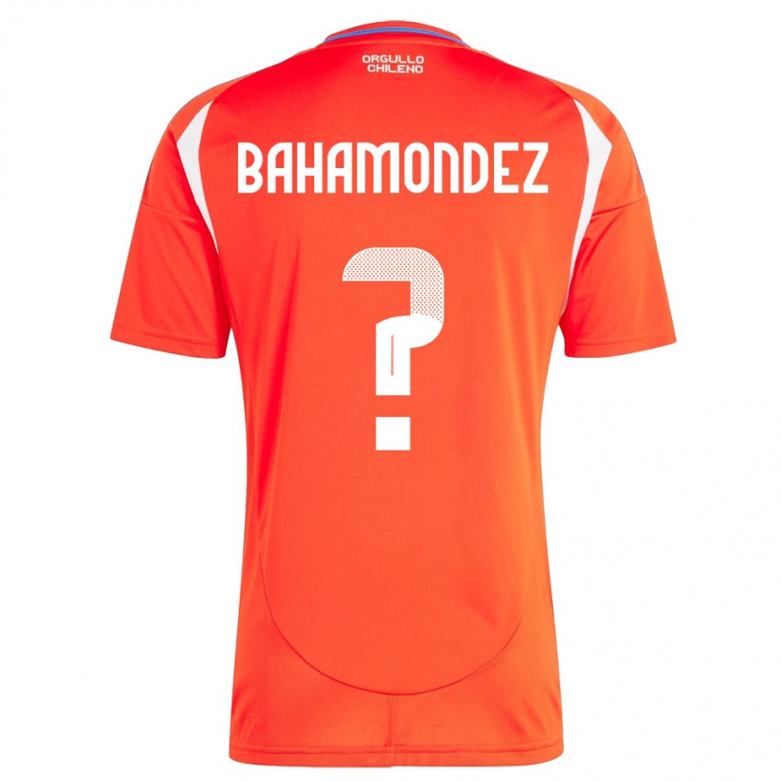 Kids Football Chile Taizo Bahamondez #0 Red Home Jersey 24-26 T-Shirt