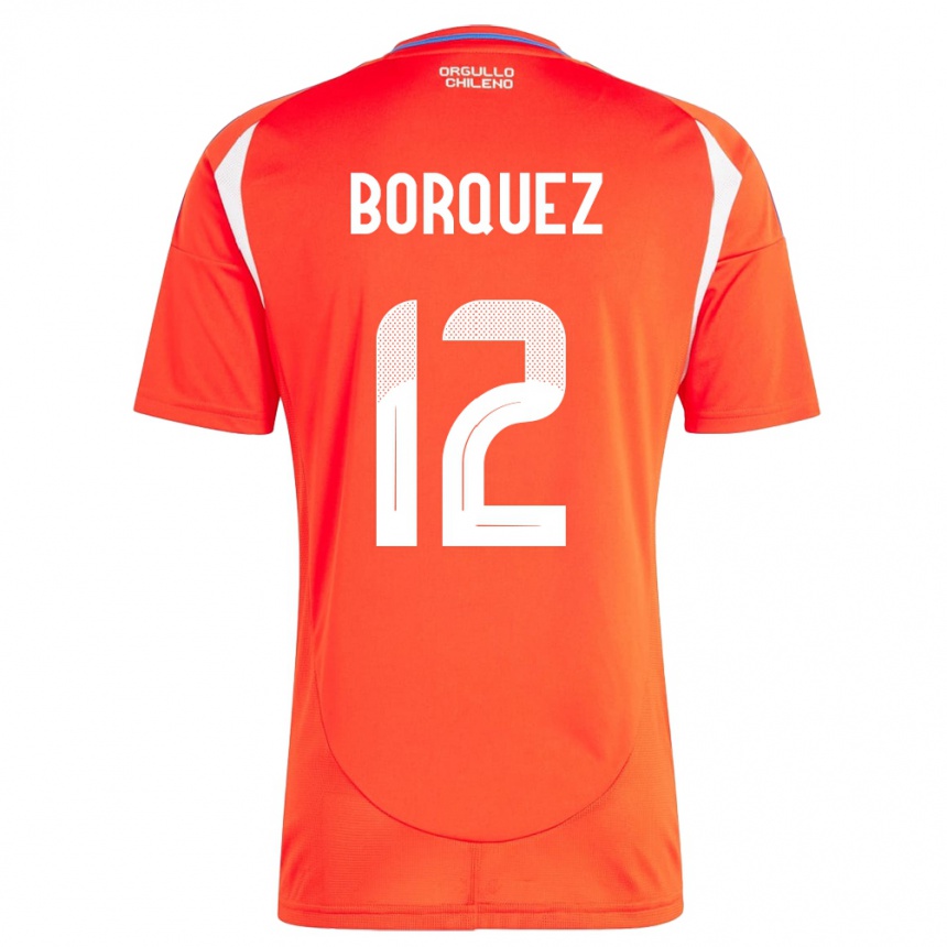 Kids Football Chile Gabriela Bórquez #12 Red Home Jersey 24-26 T-Shirt