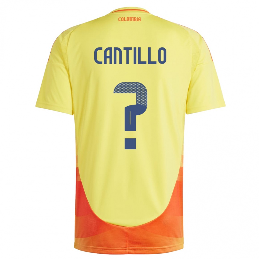 Kids Football Colombia Carlos Cantillo #0 Yellow Home Jersey 24-26 T-Shirt