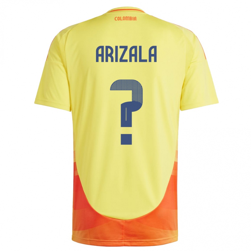 Kids Football Colombia Juan Arizala #0 Yellow Home Jersey 24-26 T-Shirt